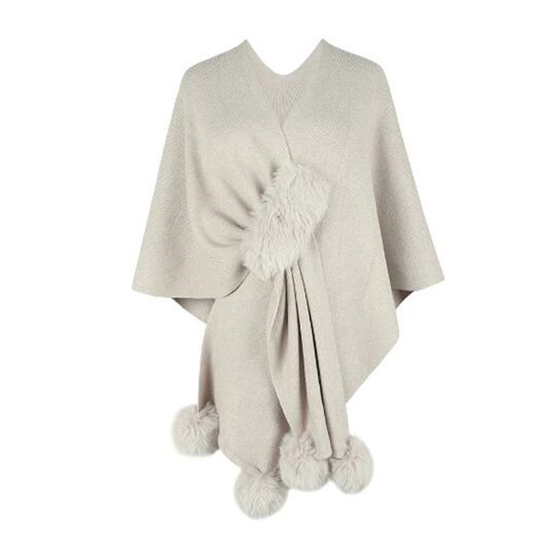 Women's Shawl Cape Coat Irregular Kintting Cloak Sweater Women Loose Pullovers Autumn Winter Oversized Warm Pancho Femme GC1673