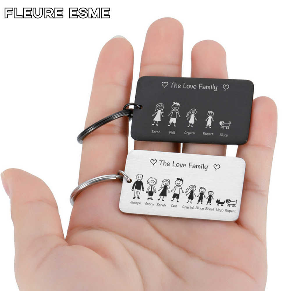 Key chainCute custom engraved key chain gifts for parents and children family members
Key chainCute custom engraved key chain gifts for parents and children family members