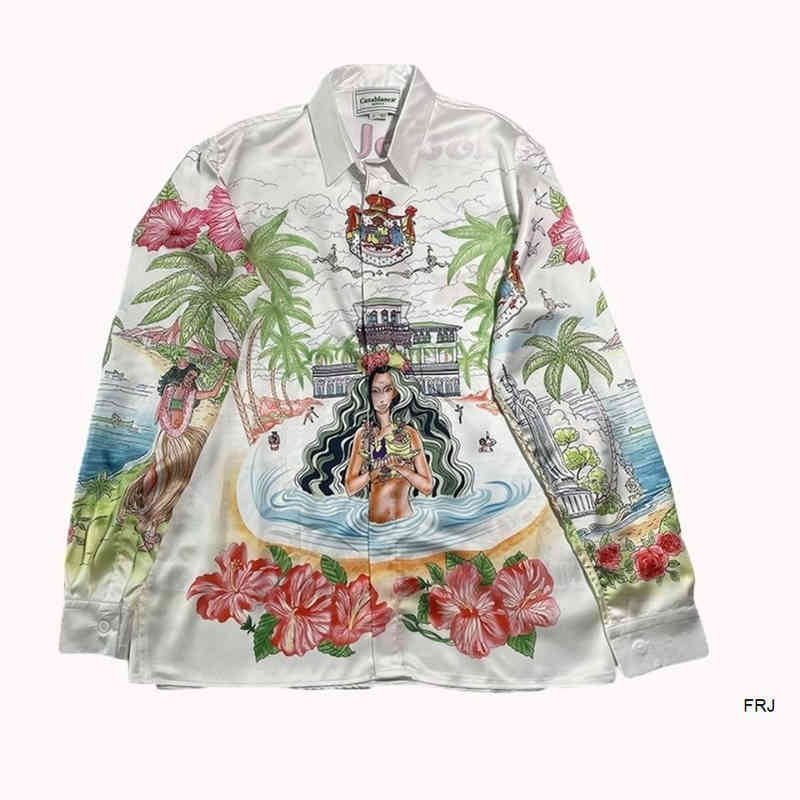 DHL Casablancas Shirts Casablancas Sicilian Style Magic Color Island Fairy Tale Dream Silk Long Sleeve Shirt Mens Womens European Ameri, Beige
DHL Casablancas Shirts Casablancas Sicilian Style Magic Color Island Fairy Tale Dream Silk Long Sleeve Shirt Mens Womens European Ameri, Beige