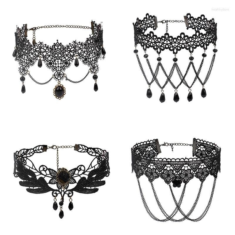 Choker Gothic Punk Vintage Style Gem Decoration Women Black Beads Collar Necklace Chocker Jewelry
Choker Gothic Punk Vintage Style Gem Decoration Women Black Beads Collar Necklace Chocker Jewelry
