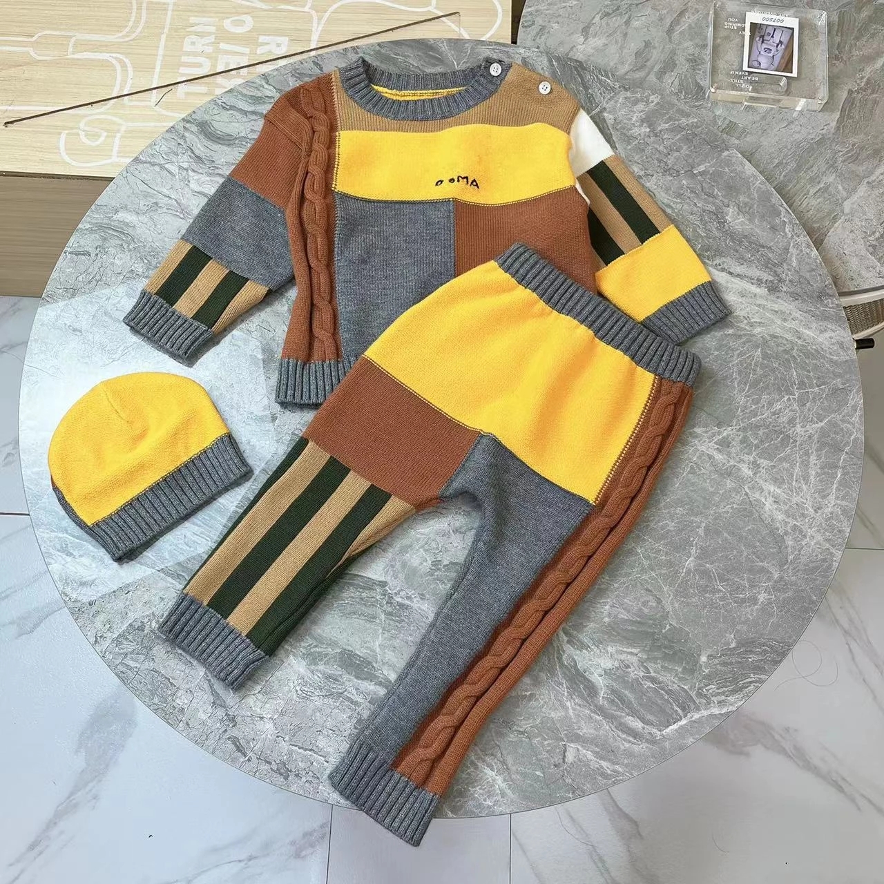 Newborn Clothes Brand Designer Baby Boys Clothing Sets Autumn 2022 Luxury Wool Knitted Sweater Children's Clothing Boy Outfits, Multi
Newborn Clothes Brand Designer Baby Boys Clothing Sets Autumn 2022 Luxury Wool Knitted Sweater Children's Clothing Boy Outfits, Multi