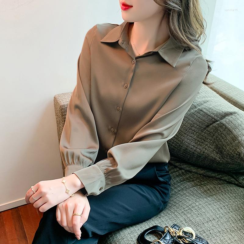 Women' Blouses Elegant Office Ladies Dress Shirts Women Chiffon Spring Summer Long Sleeve Turn-down Collar Tops Female Mujer Blusas, Apricot
Women' Blouses Elegant Office Ladies Dress Shirts Women Chiffon Spring Summer Long Sleeve Turn-down Collar Tops Female Mujer Blusas, Apricot
