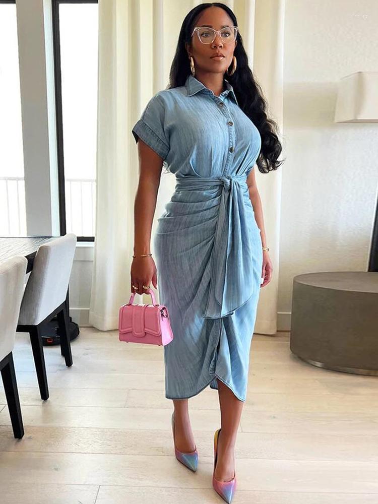 Women' Two Piece Pants Office Lady Denim Shirts Dress For Women Turn Down Collar Short Sleeve Button Drawstring Midi Dresses Ruched, Black
Women' Two Piece Pants Office Lady Denim Shirts Dress For Women Turn Down Collar Short Sleeve Button Drawstring Midi Dresses Ruched, Black