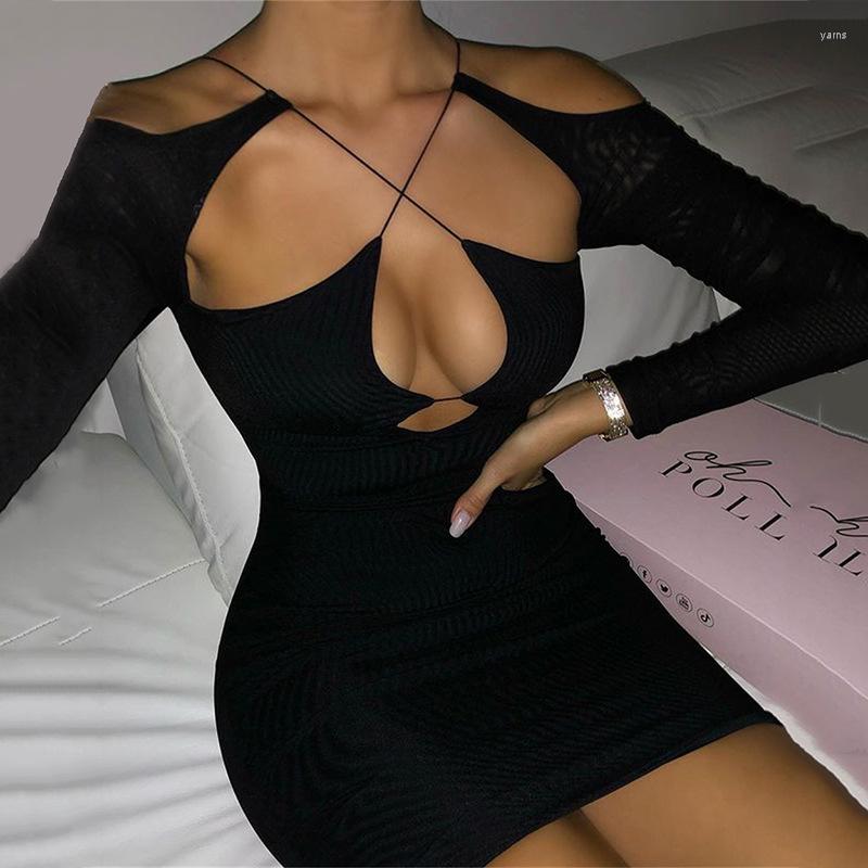 Casual Dresses Puloru Women' Sexy Bodycon Dress Solid Color Cross Cut Out Long Sleeve Mini Short Party Club Evening Sheath, Black
Casual Dresses Puloru Women' Sexy Bodycon Dress Solid Color Cross Cut Out Long Sleeve Mini Short Party Club Evening Sheath, Black