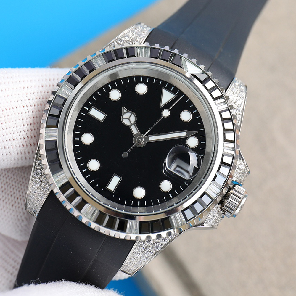 Classic Diamond Watch Mens Watches Automatic Mechanical Movement Rubber Strap Luminous Designer WristWatches Waterproof, Color 8
Classic Diamond Watch Mens Watches Automatic Mechanical Movement Rubber Strap Luminous Designer WristWatches Waterproof, Color 8