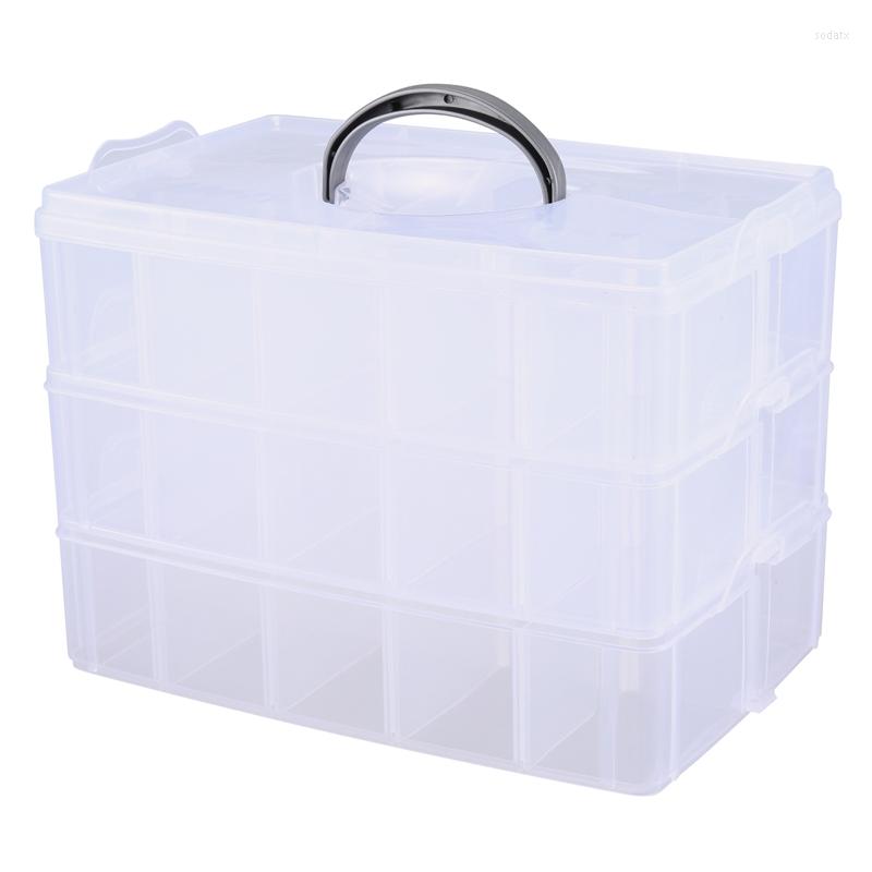 Jewelry Pouches Storage Box With Carrying Handle "Storage 17 Compartments 23.1 X 15.6 18.5cm" Transparent
Jewelry Pouches Storage Box With Carrying Handle "Storage 17 Compartments 23.1 X 15.6 18.5cm" Transparent