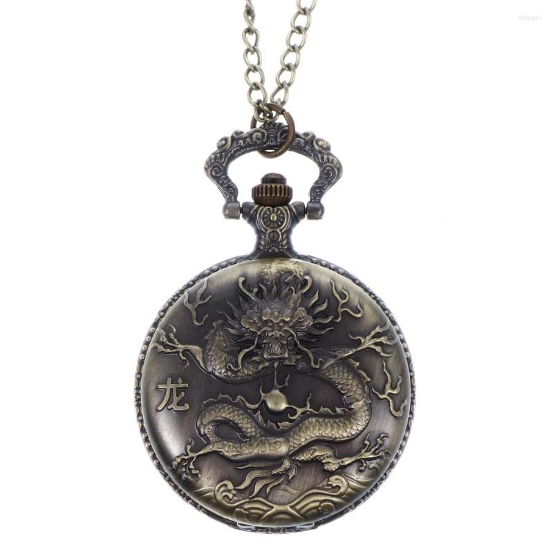 Pocket Watches 1Pc Retro Watch Dragon Pattern Antique Hanging For Adult, Assorted color
Pocket Watches 1Pc Retro Watch Dragon Pattern Antique Hanging For Adult, Assorted color
