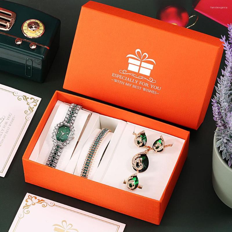 Wristwatches Women's Watch With Rhinestones Studded Watches Stones Necklace Bracelet Earrings Jewelry Gifts Set For Women, Efyf0015
Wristwatches Women's Watch With Rhinestones Studded Watches Stones Necklace Bracelet Earrings Jewelry Gifts Set For Women, Efyf0015