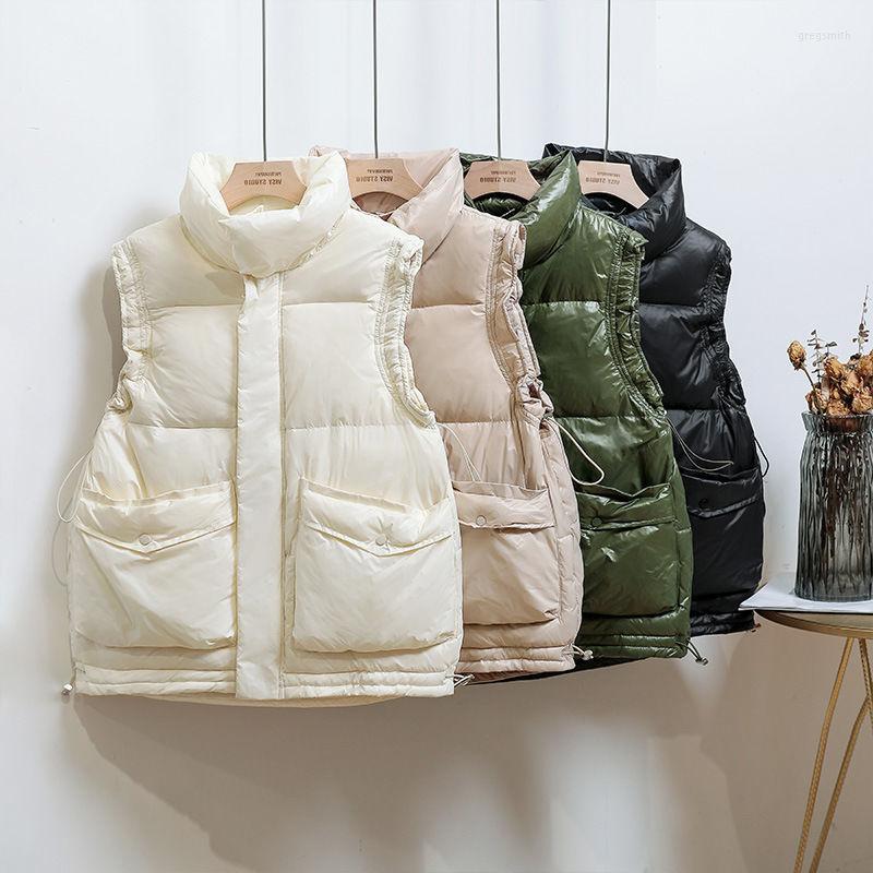 Women's Vests Korean Fashion Women Gilet Coat White Black Casual Slim Waistcoat Winter Warmer Short Down Vest Jackets Sleeveless Chaleco
Women's Vests Korean Fashion Women Gilet Coat White Black Casual Slim Waistcoat Winter Warmer Short Down Vest Jackets Sleeveless Chaleco