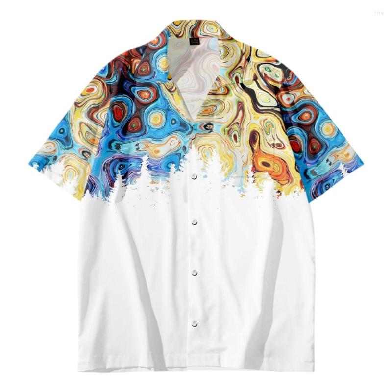 Men's Casual Shirts 2022 Rainbow Swirl Pattern Print Shirt Fashion Retro Art Summer Cuban Collar Loose For Men, 3m26-black
Men's Casual Shirts 2022 Rainbow Swirl Pattern Print Shirt Fashion Retro Art Summer Cuban Collar Loose For Men, 3m26-black
