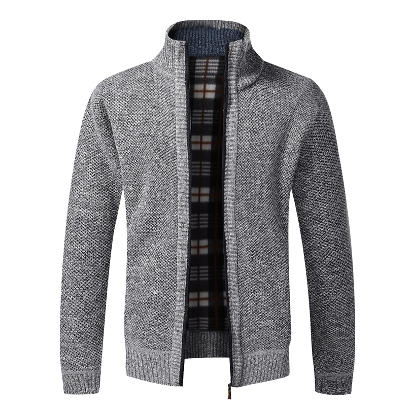 Mens Jackets Top Quality Autumn Winter Slim Fit Stand Collar Zipper Men Solid Cotton Thick Warm Sweater 220930, Coffee
Mens Jackets Top Quality Autumn Winter Slim Fit Stand Collar Zipper Men Solid Cotton Thick Warm Sweater 220930, Coffee