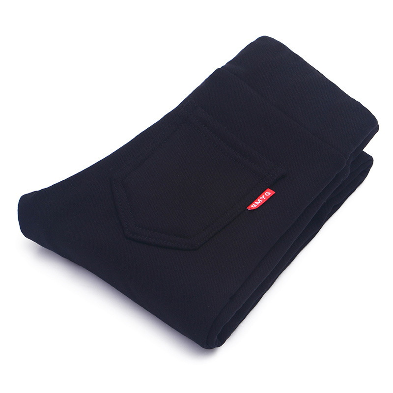 Trousers Little Girls Leggings Winter Kids Thick Velvet Leggings Pencil Pants Children Warm Trousers Baby Cotton Legging Slim Pants 412Y 2201006