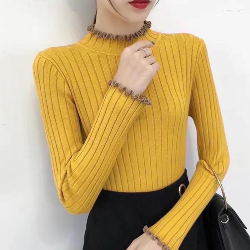 Women's Sweaters 2022 Autumn Winter Women Half High Collar Long Sleeve Sweater Women's Slim Knitted Elasticity Pullover Pull Femme, Green
Women's Sweaters 2022 Autumn Winter Women Half High Collar Long Sleeve Sweater Women's Slim Knitted Elasticity Pullover Pull Femme, Green
