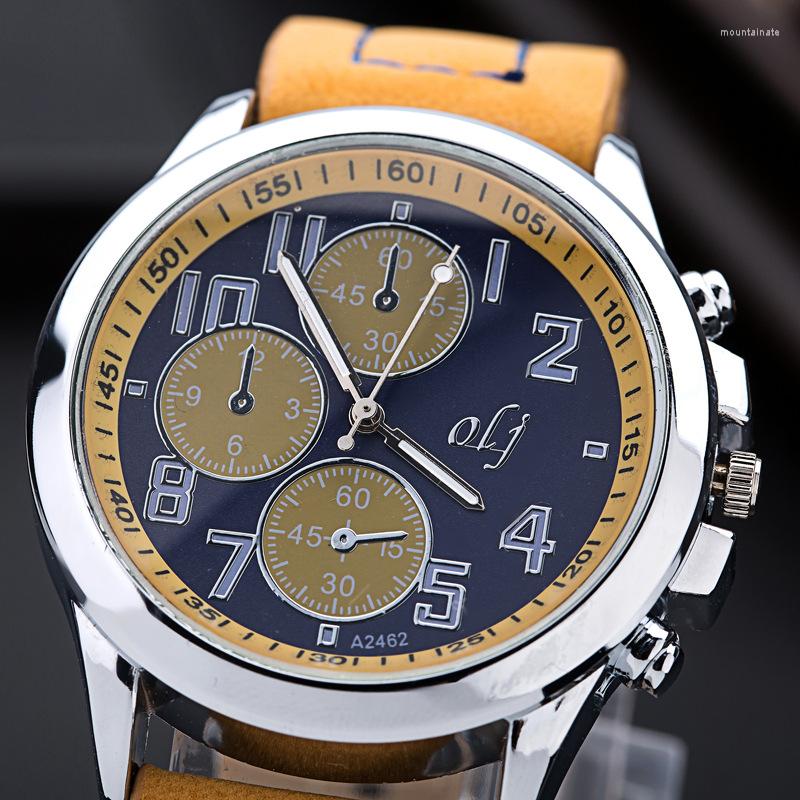 Wristwatches 2022 European And American Watches Men's Watch Taste Classic Casual All-Match Three-Circle Six-Hands, Brown
Wristwatches 2022 European And American Watches Men's Watch Taste Classic Casual All-Match Three-Circle Six-Hands, Brown
