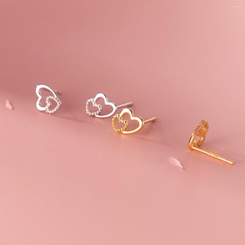 Stud Earrings 925 Sterling Silver For Women Teen Girl Kids Double Heart Small Tiny Cute Earings Korean Style Fashion Jewelry
Stud Earrings 925 Sterling Silver For Women Teen Girl Kids Double Heart Small Tiny Cute Earings Korean Style Fashion Jewelry