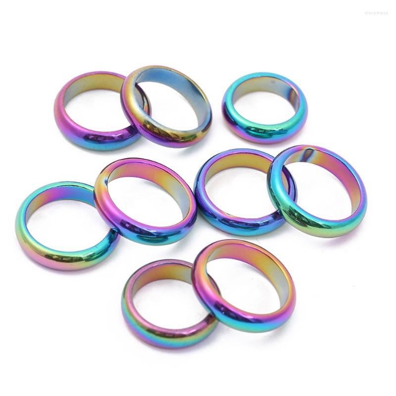 Cluster Rings Hematite Ring Black Flat Arc Gallstone Couple Rainbow Non-magnetic Relieve Anxiety Unisex Chakra Energy Jewelry Gift
Cluster Rings Hematite Ring Black Flat Arc Gallstone Couple Rainbow Non-magnetic Relieve Anxiety Unisex Chakra Energy Jewelry Gift