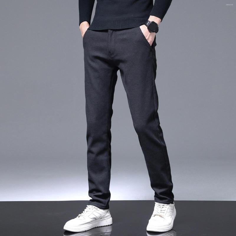 Men's Pants Casual Men Formal Solid Color Plush Lining Fleece Slim Warm Autumn Winter Thicken Trousers For Pantalones Hombre, Black
Men's Pants Casual Men Formal Solid Color Plush Lining Fleece Slim Warm Autumn Winter Thicken Trousers For Pantalones Hombre, Black