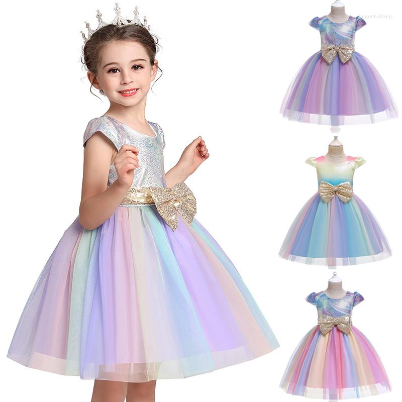 Girl Dresses Colorful Mesh Bow Dress Sweet Princess Girls Fashion Children Christmas Party Gown Birthday Gift For Baby Clothes, As the picture
Girl Dresses Colorful Mesh Bow Dress Sweet Princess Girls Fashion Children Christmas Party Gown Birthday Gift For Baby Clothes, As the picture
