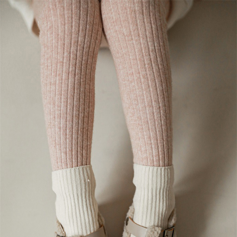 Leggings Tights MILANCEL Autumn Kids Solid Color Pit Pants Children Thermal Trousers 221006