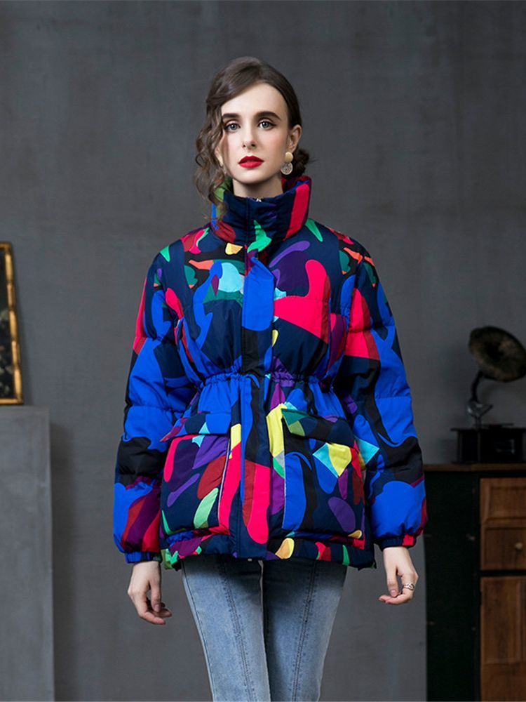 Women' Down Parkas Winter Great Quality Print Coats Thick warm fluffy down coat female Fashion High Collar Thicker parkas wy1073 220930, Pinrted
Women' Down Parkas Winter Great Quality Print Coats Thick warm fluffy down coat female Fashion High Collar Thicker parkas wy1073 220930, Pinrted