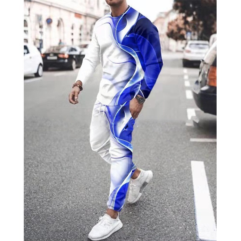 Men's Tracksuits Men Sportswear Spring Autumn All 2 Piece Sets Sports Suit T-shirtPant Sweatsuit Male Fashion Clothing Oversized 221006