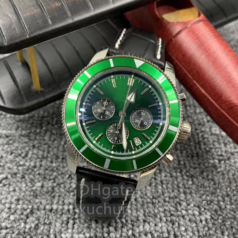 Men's watch multi dial 46mm stainless steel rubber strap case design Montre de lux fashion watch, Tool
Men's watch multi dial 46mm stainless steel rubber strap case design Montre de lux fashion watch, Tool
