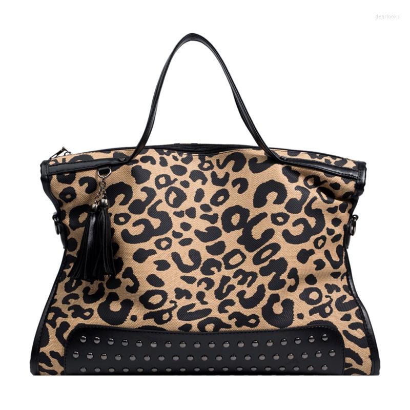Evening Bags Vintage Leopard Large Capacity Women Rivet Shoulder Tote Female Designers Shopper Bag Fashion Handbags For, Brown
Evening Bags Vintage Leopard Large Capacity Women Rivet Shoulder Tote Female Designers Shopper Bag Fashion Handbags For, Brown