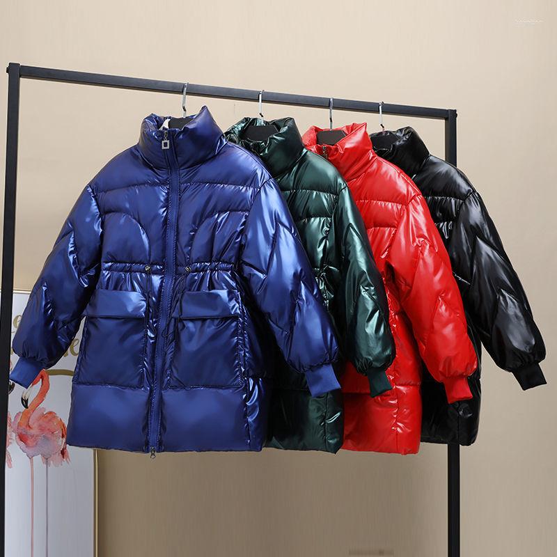 Women's Down 2022 Winter Middle-Aged And Young People's Standing Collar Long Sleeve Cardigan Warm Bright Face Loose Cotton Padded Jacket, Black
Women's Down 2022 Winter Middle-Aged And Young People's Standing Collar Long Sleeve Cardigan Warm Bright Face Loose Cotton Padded Jacket, Black