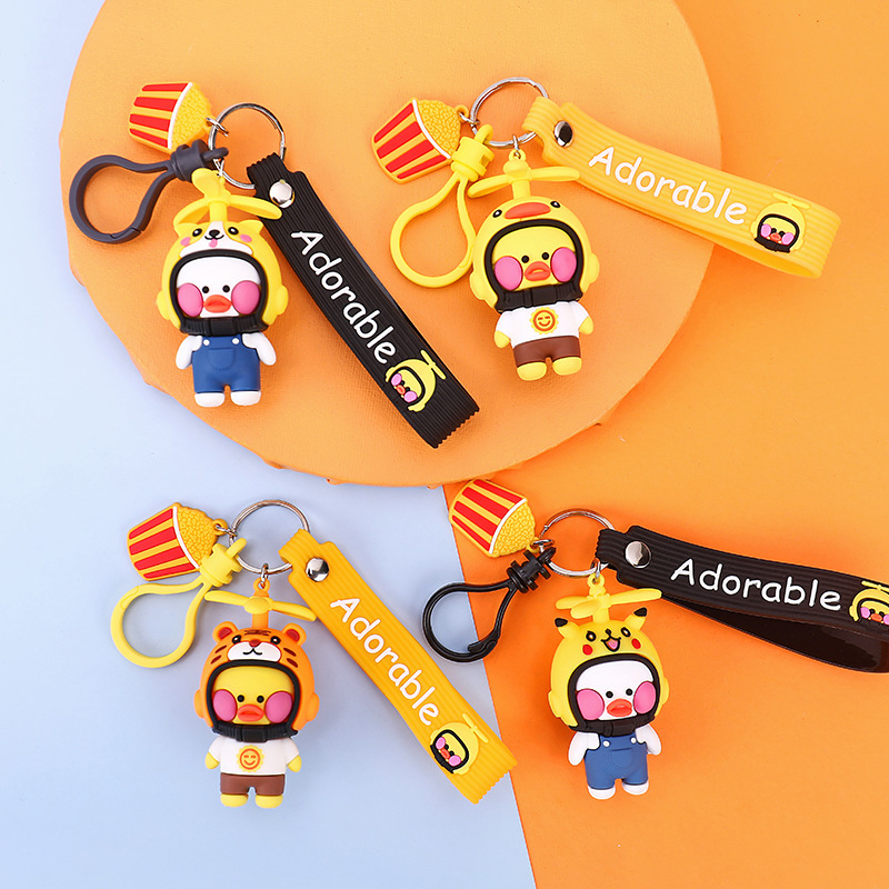 Creative doll keychains for men and women Lanyards cute bamboo dragonfly tiger Keyring cartoon yellow duck key chain pendant sweethearts school bag pendant
Creative doll keychains for men and women Lanyards cute bamboo dragonfly tiger Keyring cartoon yellow duck key chain pendant sweethearts school bag pendant