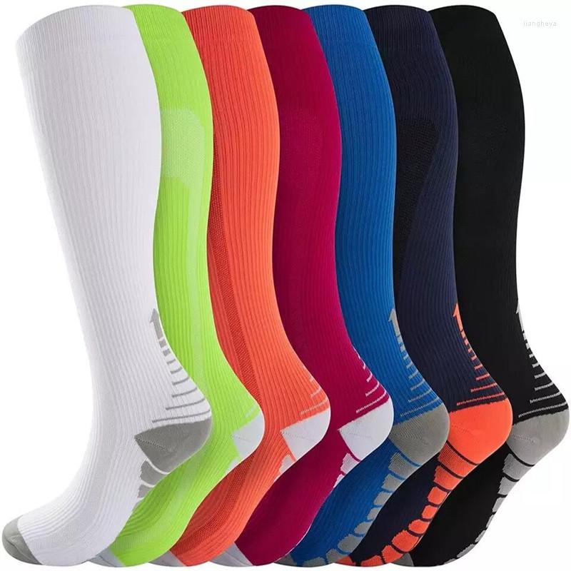 Sports Socks Compression 20-30mmhg Knee High Women Men Fit Varicose Veins Edema Diabetes Cycling Running Sport, Qys031-blue gray
Sports Socks Compression 20-30mmhg Knee High Women Men Fit Varicose Veins Edema Diabetes Cycling Running Sport, Qys031-blue gray