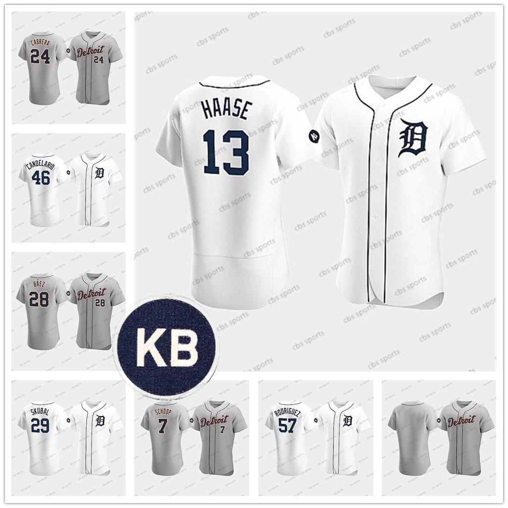 Miguel Cabrera Tigers Baseball jersey KB Patch Men's Women's Youth's Jonathan Schoop Eduardo Rodrigue Eric Haase Javier Baez Jeimer Candelario Tarik Skuba, Custom1 name number
Miguel Cabrera Tigers Baseball jersey KB Patch Men's Women's Youth's Jonathan Schoop Eduardo Rodrigue Eric Haase Javier Baez Jeimer Candelario Tarik Skuba, Custom1 name number