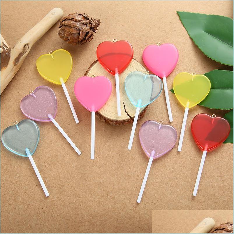 Charms Charms Yeyin 10Pcs/Lot 36X81Mm Lollipop Transparent Heart Shape Glitter Resin Candy Accessories Jewelry Diy Drop Yummyjewelry Othje
Charms Charms Yeyin 10Pcs/Lot 36X81Mm Lollipop Transparent Heart Shape Glitter Resin Candy Accessories Jewelry Diy Drop Yummyjewelry Othje