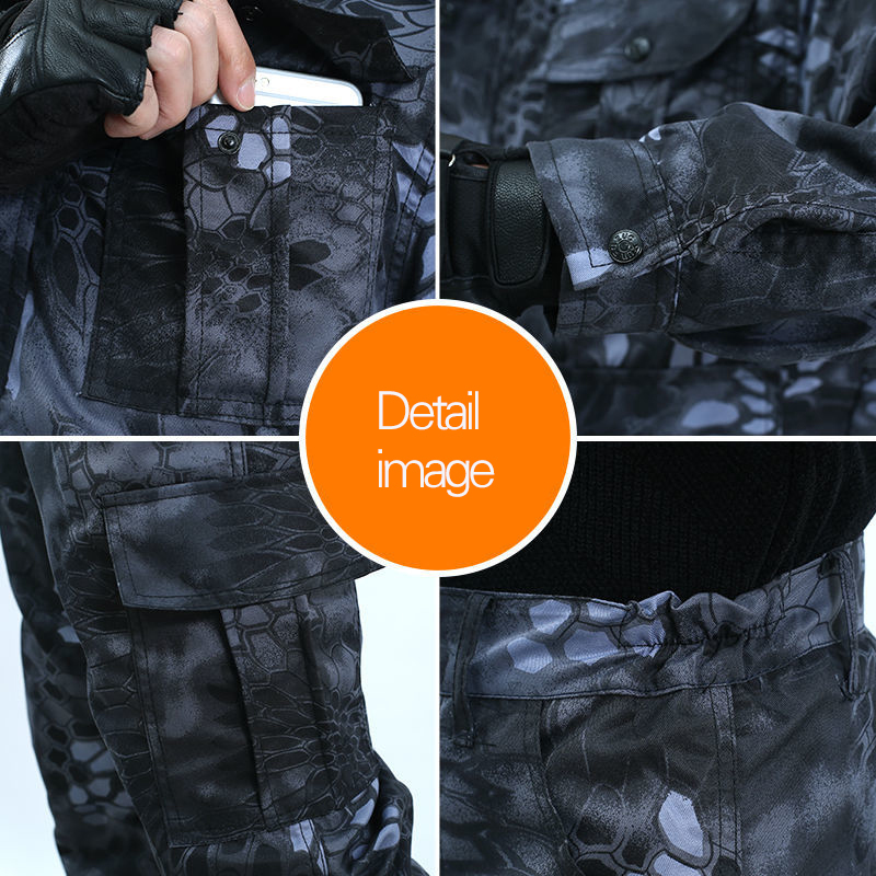 Men's Tracksuits Product Ruins Camouflage Overalls Suit Male Spring And Autumn Wear-resistant Dirt-resistant Tear-resistant Construction Site 221
