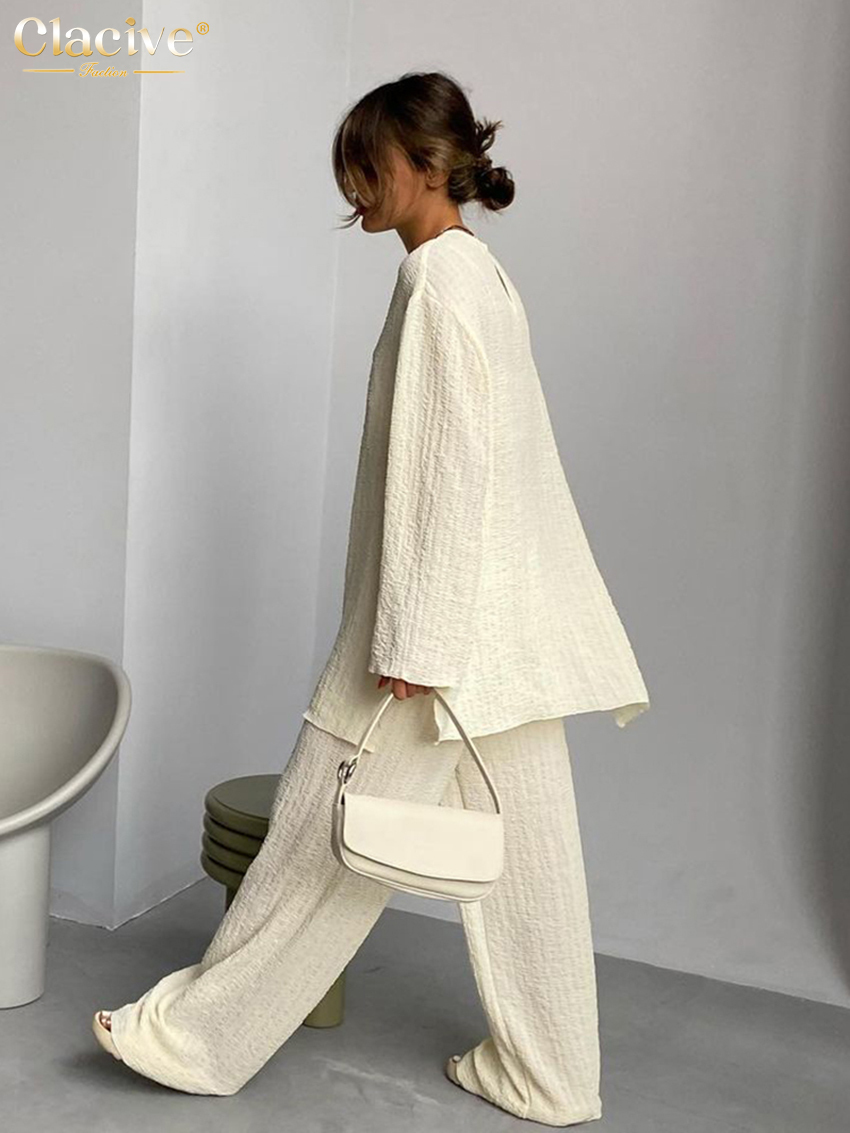 Women's Two Piece Pants Men's Tracksuits Clacive Fashion Loose 2 Piece Pants Set Women Casual Long Sleeve T Shrit Matching Wide Trousers Suit Vintage High Wasit, Brown
Women's Two Piece Pants Men's Tracksuits Clacive Fashion Loose 2 Piece Pants Set Women Casual Long Sleeve T Shrit Matching Wide Trousers Suit Vintage High Wasit, Brown