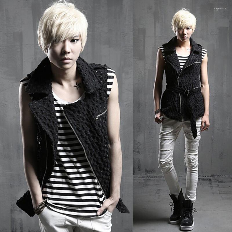 Men's Vests Men Nightclub Singer Punk Hiphop Denim Vest Gilet Stage Costume Ripped Jeans Mesh Patchwork Sleeveless Jackets, Asian size
Men's Vests Men Nightclub Singer Punk Hiphop Denim Vest Gilet Stage Costume Ripped Jeans Mesh Patchwork Sleeveless Jackets, Asian size