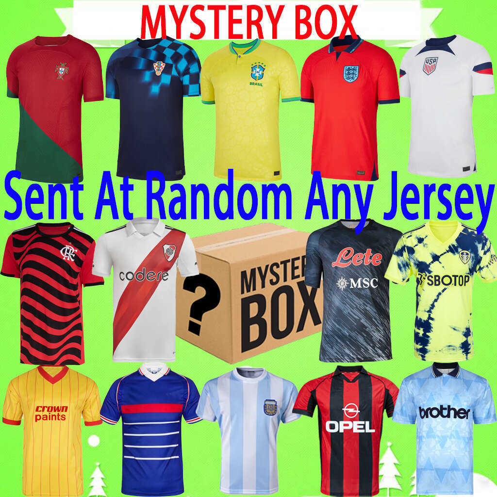 MYSTERY BOXES 2022 world cup soccer jerseys national team 22 23 blind box Toys Gifts 2023 football shirt birthday present retro Uniform, Any season any jersey
MYSTERY BOXES 2022 world cup soccer jerseys national team 22 23 blind box Toys Gifts 2023 football shirt birthday present retro Uniform, Any season any jersey
