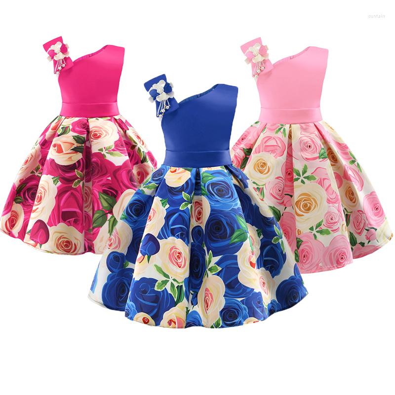 Girl Dresses Girls Dress One-shoulder Flower Princess For Summer Bow Happy Birthday Toddler Kids Clothes, As the picture
Girl Dresses Girls Dress One-shoulder Flower Princess For Summer Bow Happy Birthday Toddler Kids Clothes, As the picture