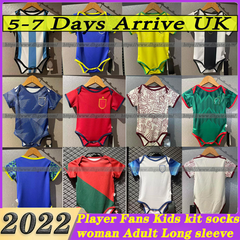 2022 Baby Soccer Jersey 22 23 Brazil Mexico Argentinas Spain Germanys Englands Welsh football shirt Kids Kit 9-18 Months Shirt, Baby jersey
2022 Baby Soccer Jersey 22 23 Brazil Mexico Argentinas Spain Germanys Englands Welsh football shirt Kids Kit 9-18 Months Shirt, Baby jersey