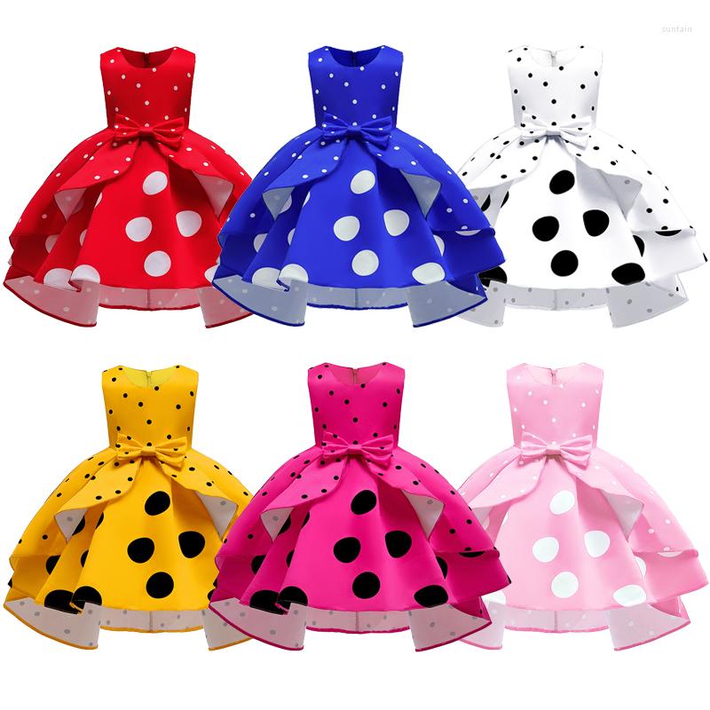 Girl Dresses Wave Point Retro Girls Dress Summer Bow Decoration Princess For Christmas Halloween Costume 3-10 Years Old Kids, As the picture
Girl Dresses Wave Point Retro Girls Dress Summer Bow Decoration Princess For Christmas Halloween Costume 3-10 Years Old Kids, As the picture