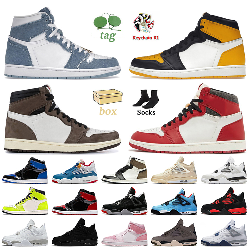 Denim 1s Basketball Shoes High OG Taxi Lost Found Sail 4s Jumpman 1 4 Midnight Navy Patent Bred Dark Mocha Military Black Cat Red Thunder Digital Pink Sneakers Trainers, C32 new bred 36-47
Denim 1s Basketball Shoes High OG Taxi Lost Found Sail 4s Jumpman 1 4 Midnight Navy Patent Bred Dark Mocha Military Black Cat Red Thunder Digital Pink Sneakers Trainers, C32 new bred 36-47
