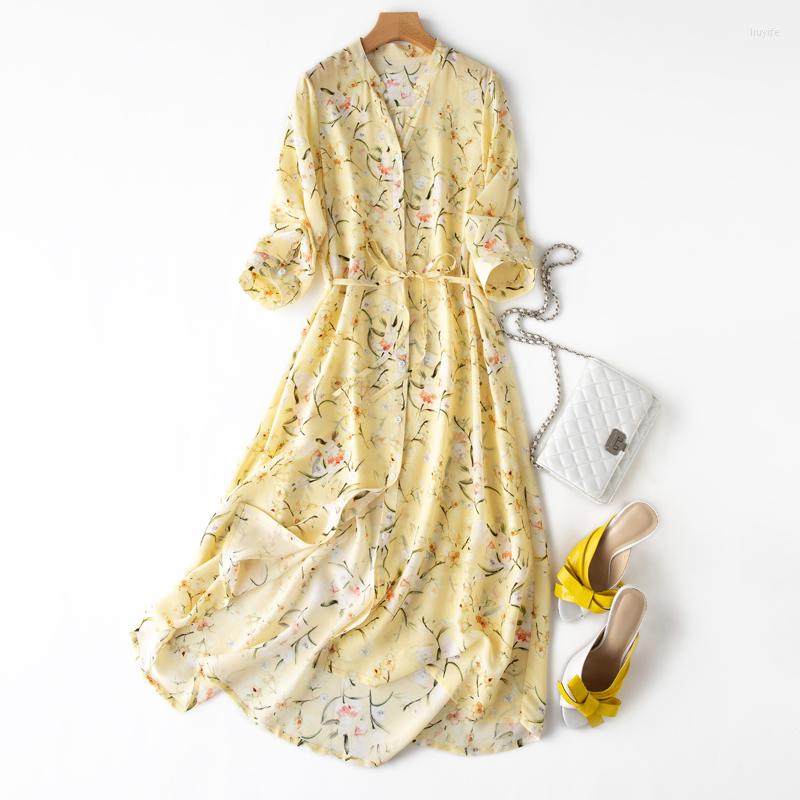 Casual Dresses Silk Summer Dress 2022 Floral Shirt Female Long For Women Korean Fashion Clothes Vestidos Pph4450, Mi huang
Casual Dresses Silk Summer Dress 2022 Floral Shirt Female Long For Women Korean Fashion Clothes Vestidos Pph4450, Mi huang