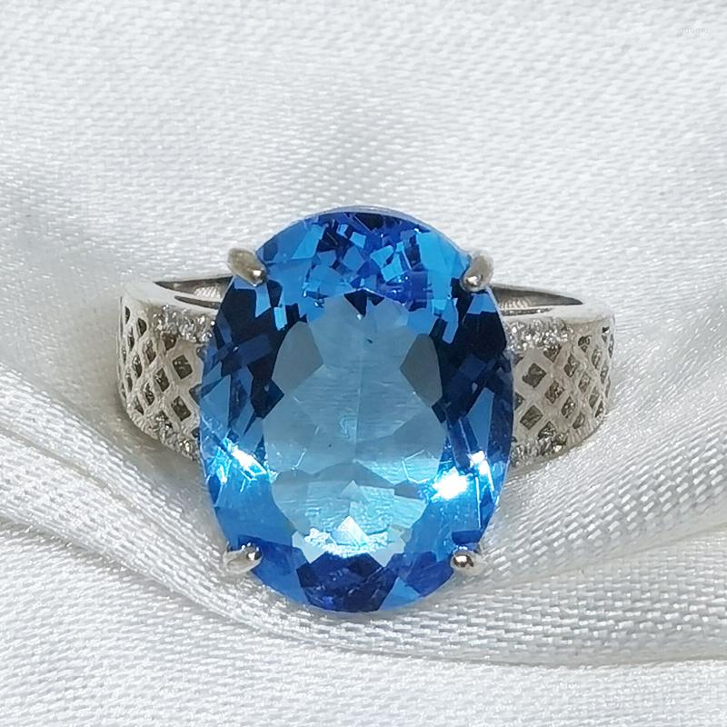 Cluster Rings High Quality Topaz Large Particle Luxurious Ring S925 Pure Silver Fine Fashion Wedding Charming Jewelry For Women MeiBaPJFS
Cluster Rings High Quality Topaz Large Particle Luxurious Ring S925 Pure Silver Fine Fashion Wedding Charming Jewelry For Women MeiBaPJFS
