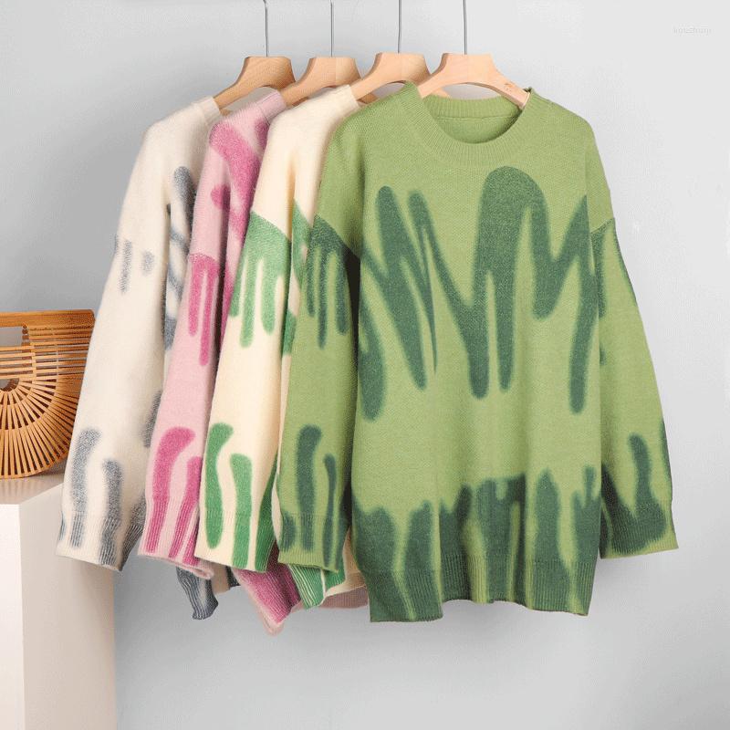 Women's Sweaters Spring And Autumn Oversized Pullover Period The Easing Show Thin Female Tie-Dye Knit Printed 2022, Khaki
Women's Sweaters Spring And Autumn Oversized Pullover Period The Easing Show Thin Female Tie-Dye Knit Printed 2022, Khaki