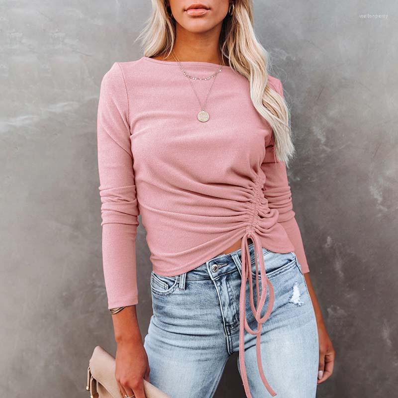 Women' Sweaters Pullover Sweater Tops Women Solid Long Sleeve O-neck Pleated Drawstring Slim Knitted Female Streetwear Clothes, Color-4
Women' Sweaters Pullover Sweater Tops Women Solid Long Sleeve O-neck Pleated Drawstring Slim Knitted Female Streetwear Clothes, Color-4