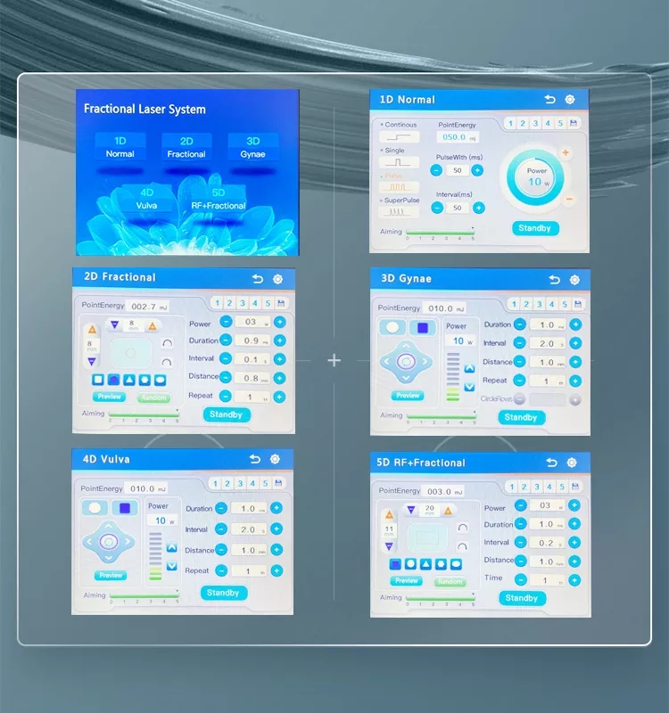 Multi 3 in 1 systems Fractional Co2 Laser For Scar Removal Skin Rejuvenation Rf carbon Laser Machine and women vaginal tighten beauty salon device pri