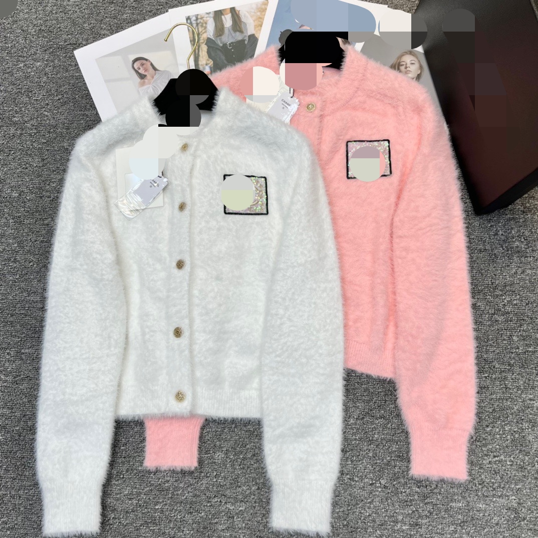 910 2022 Runway Summer Brand Same Style Sweater Crew Neck Long Sleeve Cardigan White Pink Women' Sweaters qian
910 2022 Runway Summer Brand Same Style Sweater Crew Neck Long Sleeve Cardigan White Pink Women' Sweaters qian
