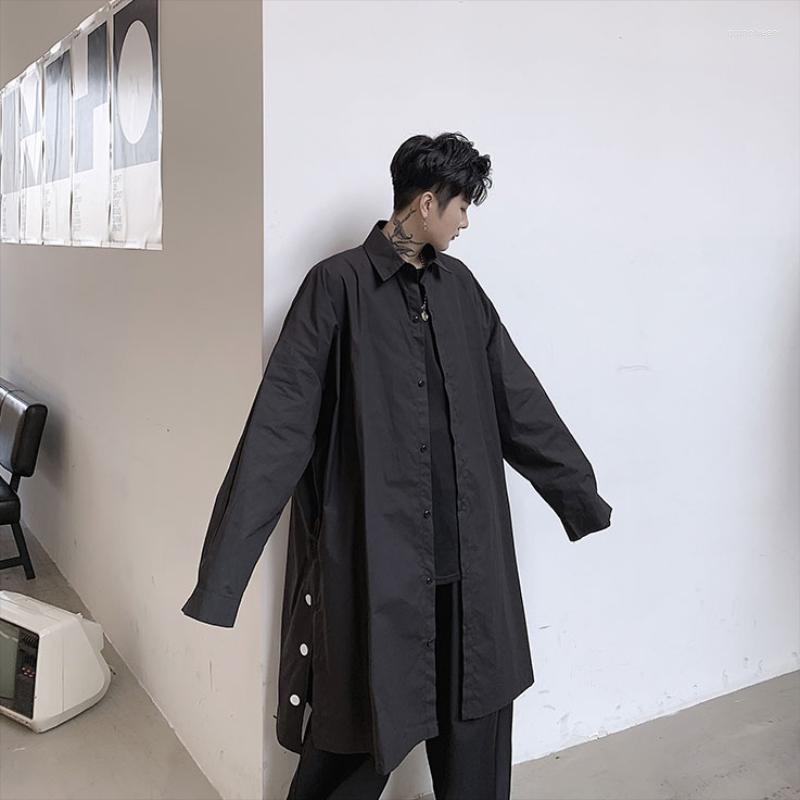 Men's Casual Shirts Men's Long Sleeve Shirt Spring And Autumn Solid Color Day Button Decoration Gothic Loose Oversized, Black
Men's Casual Shirts Men's Long Sleeve Shirt Spring And Autumn Solid Color Day Button Decoration Gothic Loose Oversized, Black