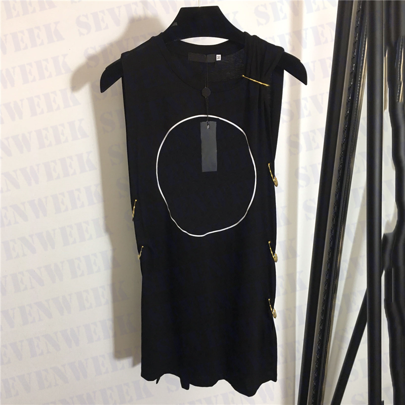 Brand Womens Sleeveless T Shirt Dresses With Metal Pin Luxury Print Summer Casual Pullover Clothin Fashion Dress, White
Brand Womens Sleeveless T Shirt Dresses With Metal Pin Luxury Print Summer Casual Pullover Clothin Fashion Dress, White