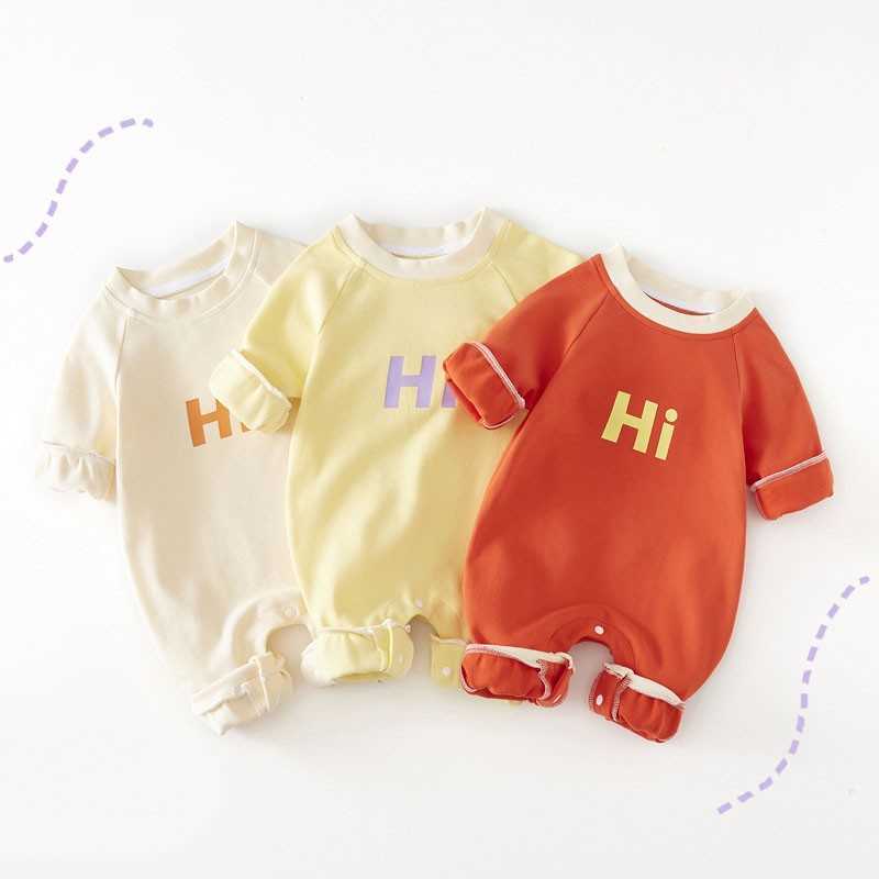 Rompers Baby Girl Loose Comfortable Long Sleeves Romper Fashion Letter Sweet Print Cotton Jumpsuit One Piece Boy Outfits J220922, Beige
Rompers Baby Girl Loose Comfortable Long Sleeves Romper Fashion Letter Sweet Print Cotton Jumpsuit One Piece Boy Outfits J220922, Beige