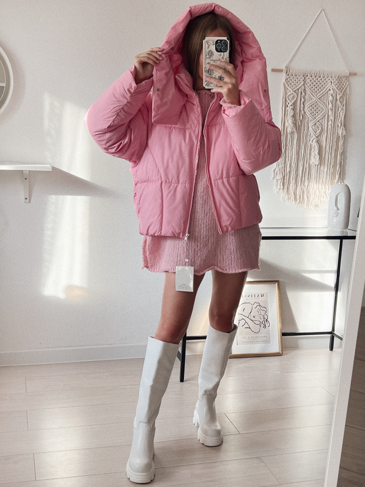 Women's Down Parkas Women Thick Short Puffer Jacket Auutmn Winter Hooded Crop Coat Female Solid Zipper Parkas Mujer Korean Oversized Outwear 2209